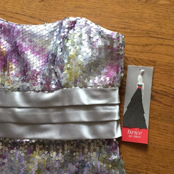Sequined Cocktail dress by David’s Bridal size 10 - Picture 2 of 6